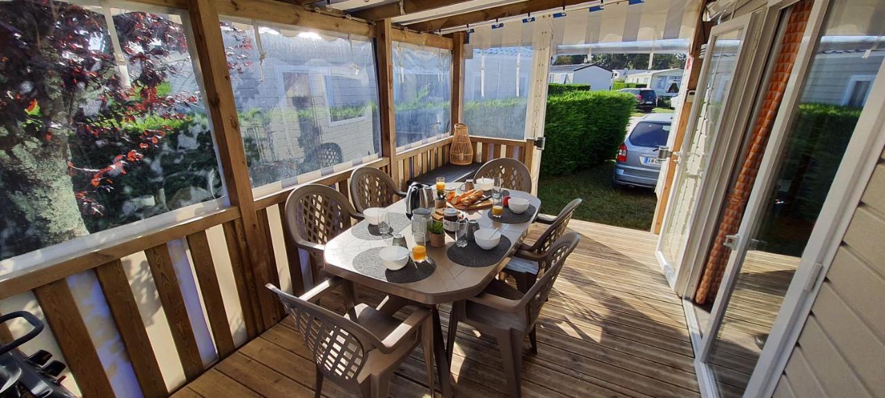 Mobilhome 2Ch Climatise-Terrasse Fermee-4 Velos-Camping 4 Etoiles Les Charmettes レ・マトゥ エクステリア 写真