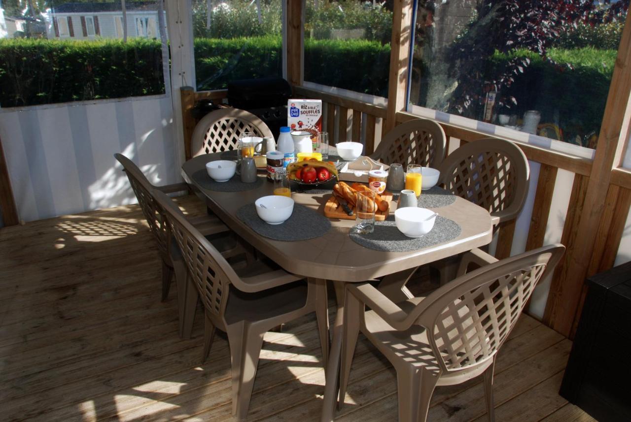 Mobilhome 2Ch Climatise-Terrasse Fermee-4 Velos-Camping 4 Etoiles Les Charmettes レ・マトゥ エクステリア 写真